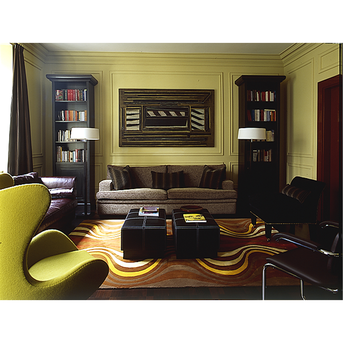 egg armchair - eclectic interior