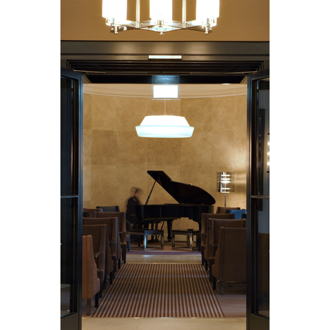 pianist playing in the hall